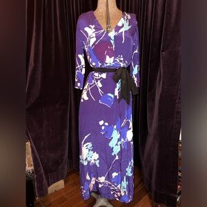 Yumi kim print maxi dress with tie